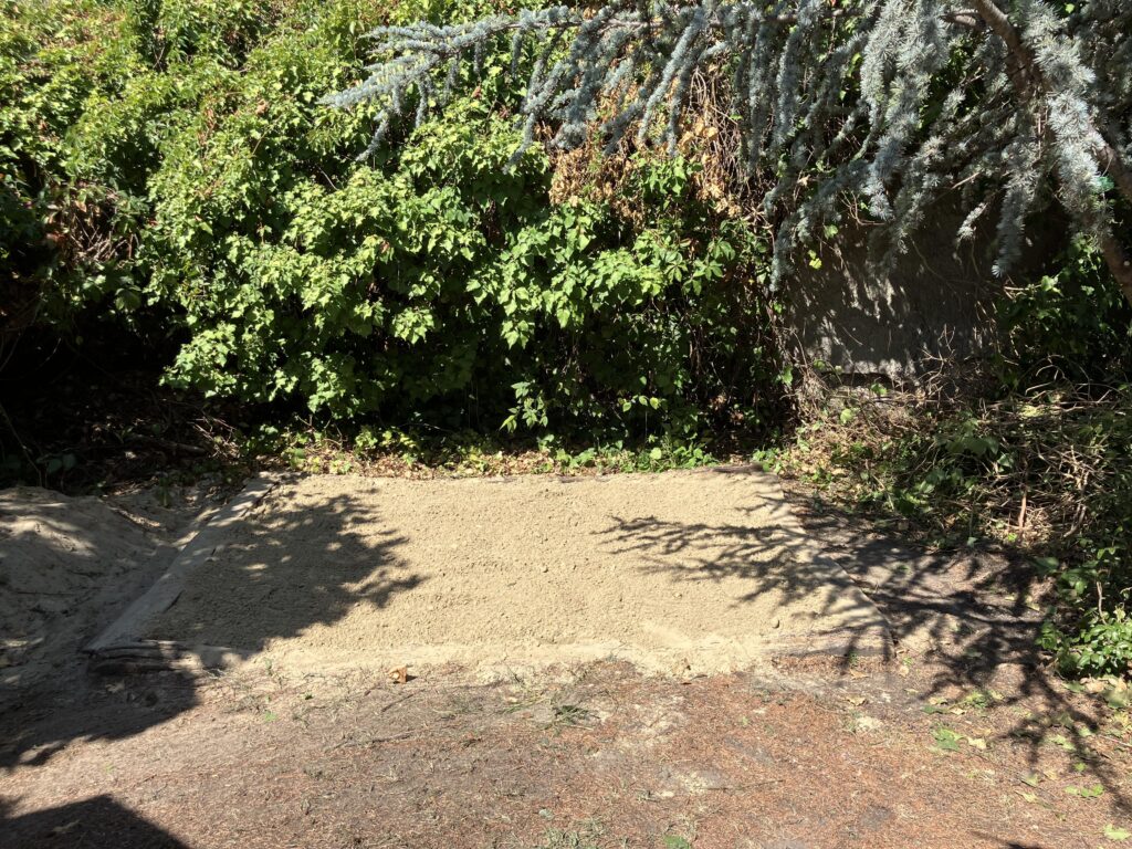 homokozófelújítás - kész homokozó lefedés nélkül